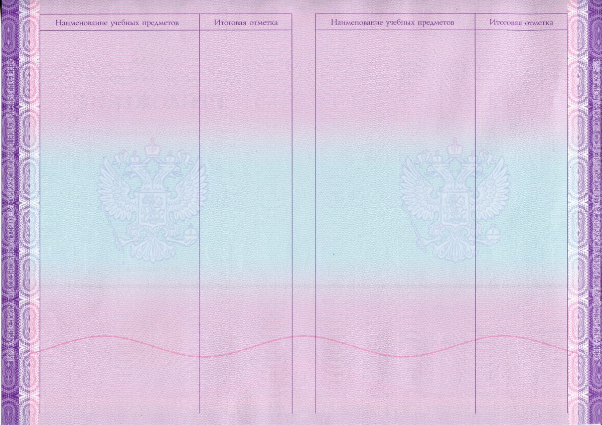 Аттестат нового образца за 9 класс с 2021 года QR код