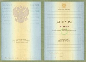 Диплом ВУЗа 2004 по 2008 года