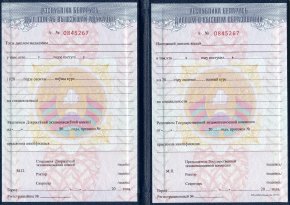 Диплом Белорусского ВУЗа до 2011 года
