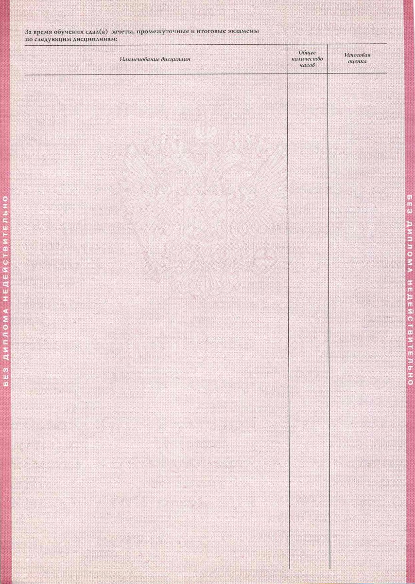 Диплом техникума 1997-2003 года