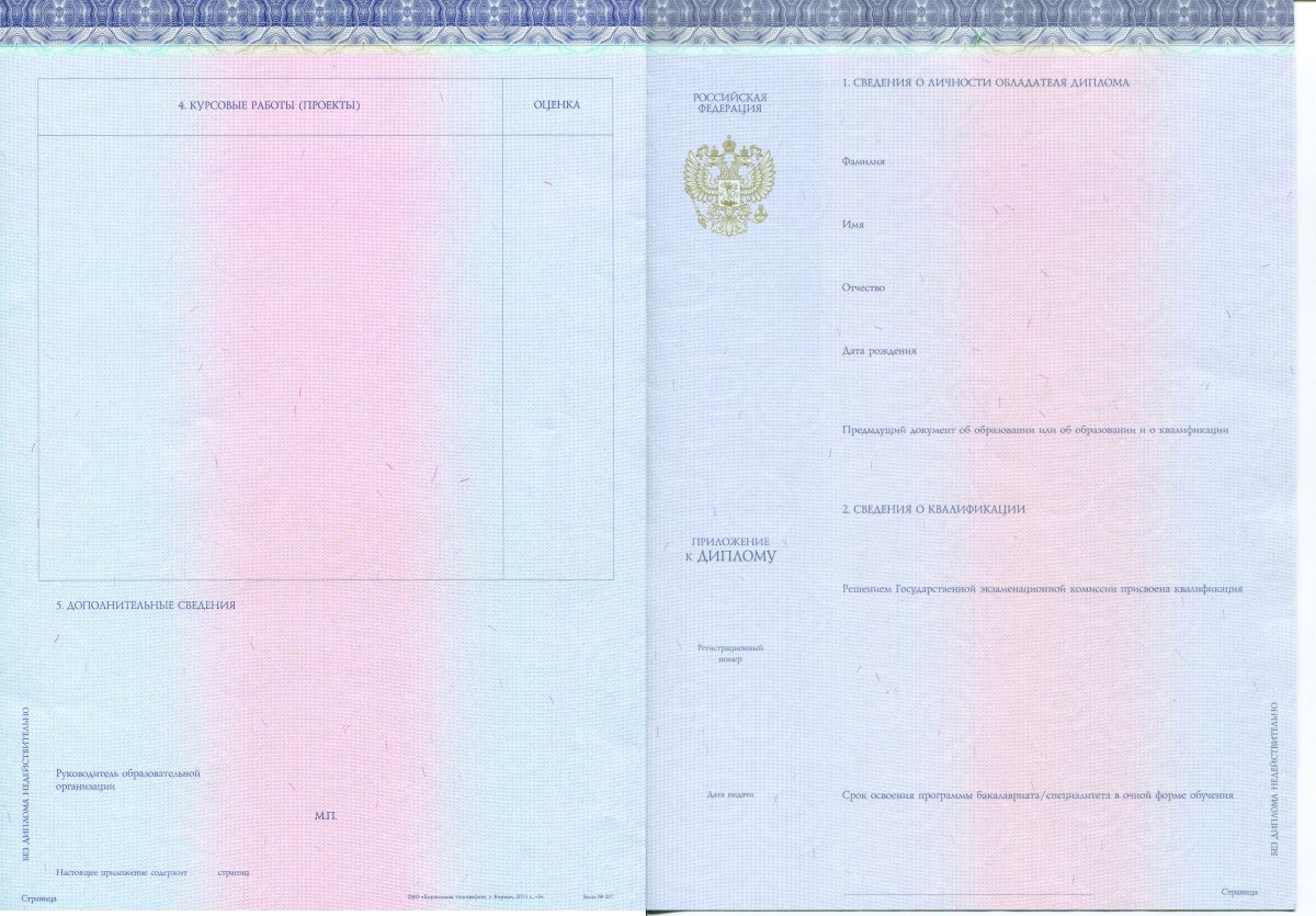 Диплом бакалавра с 2014 по 2022 года