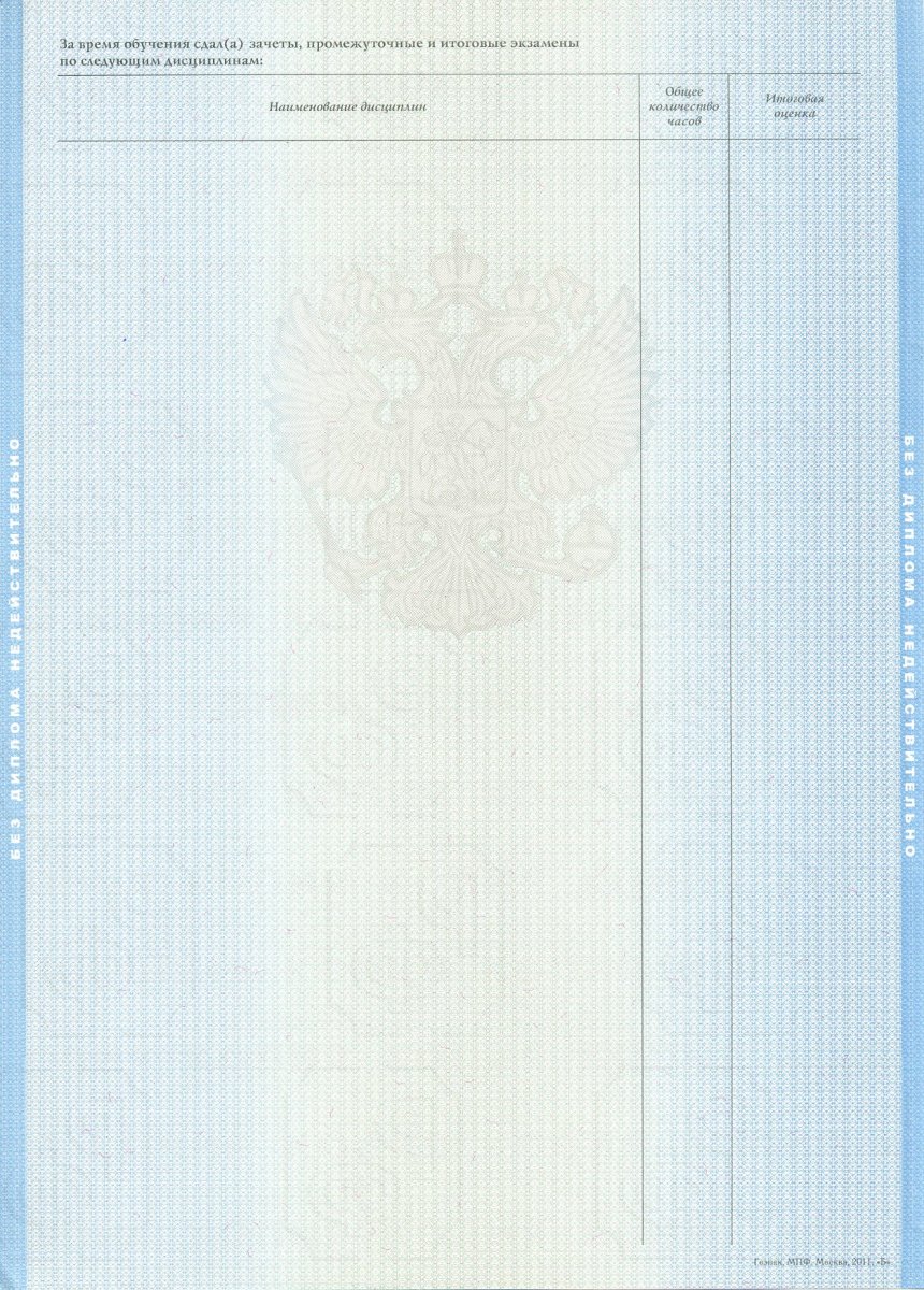 Диплом Магистра 2011-2013 годов