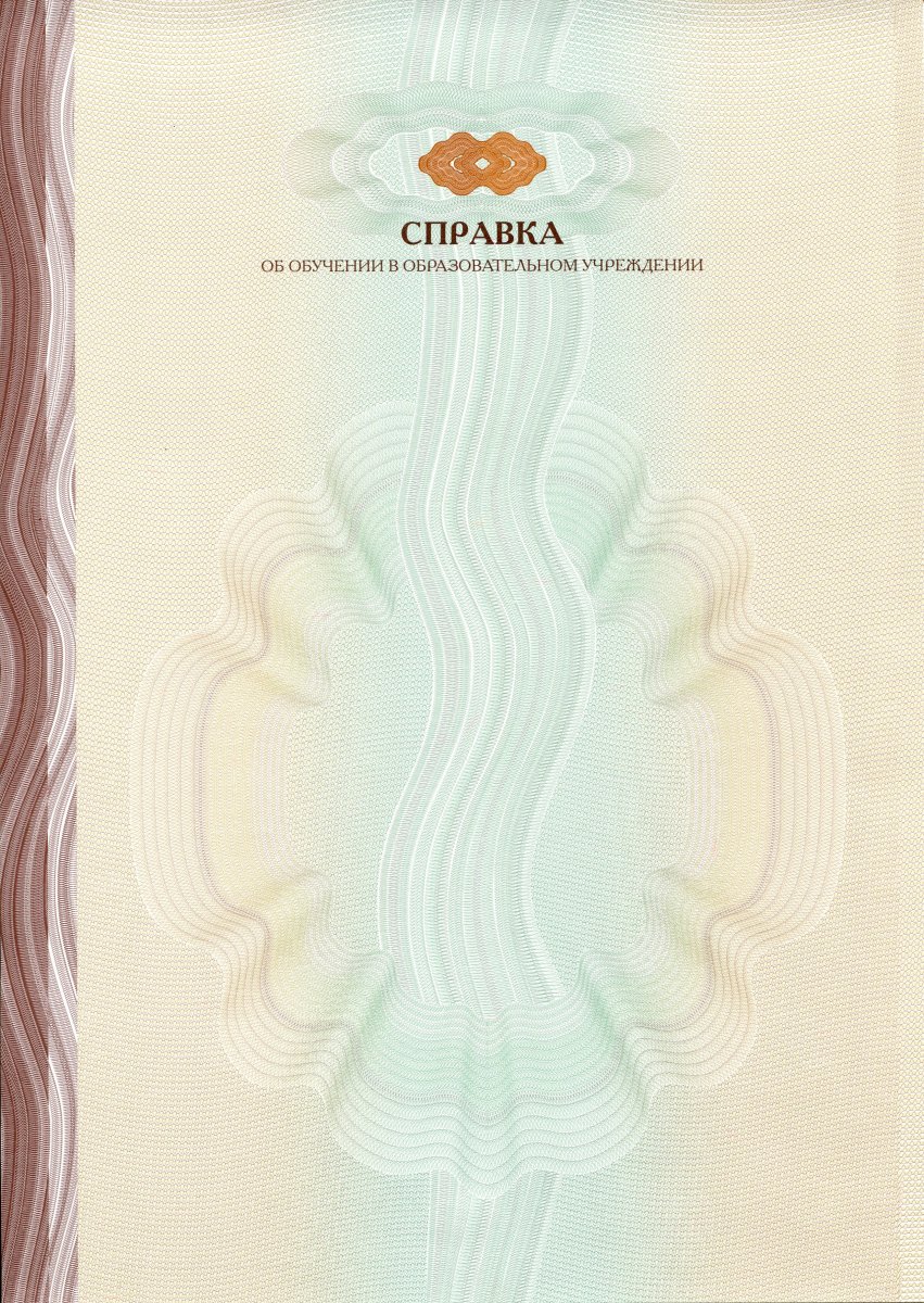 Академическая справка (ВПО, СПО) с 1998 по настоящее время