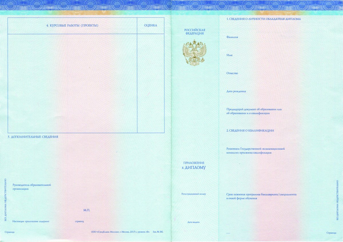 Диплом бакалавра с 2014 года (СпецБланк)
