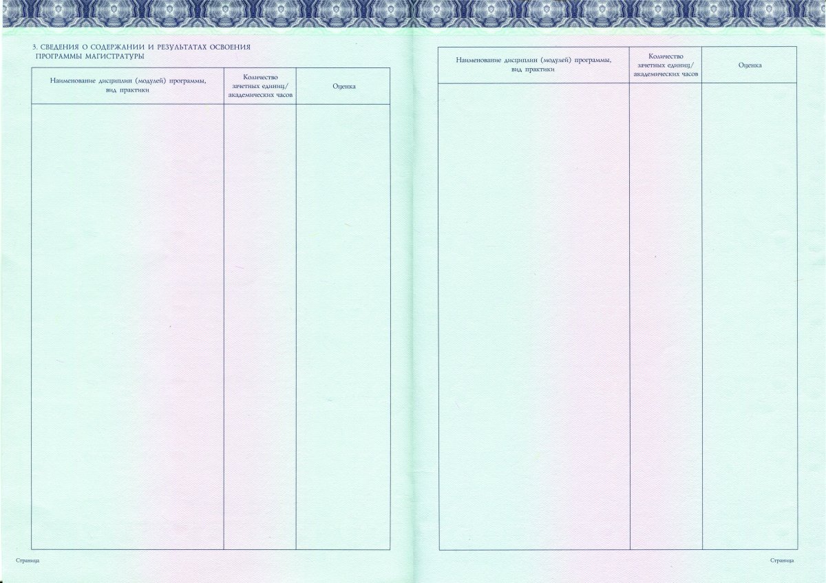 Диплом магистра с отличием 2014-2022 года (МПФ Гознак)