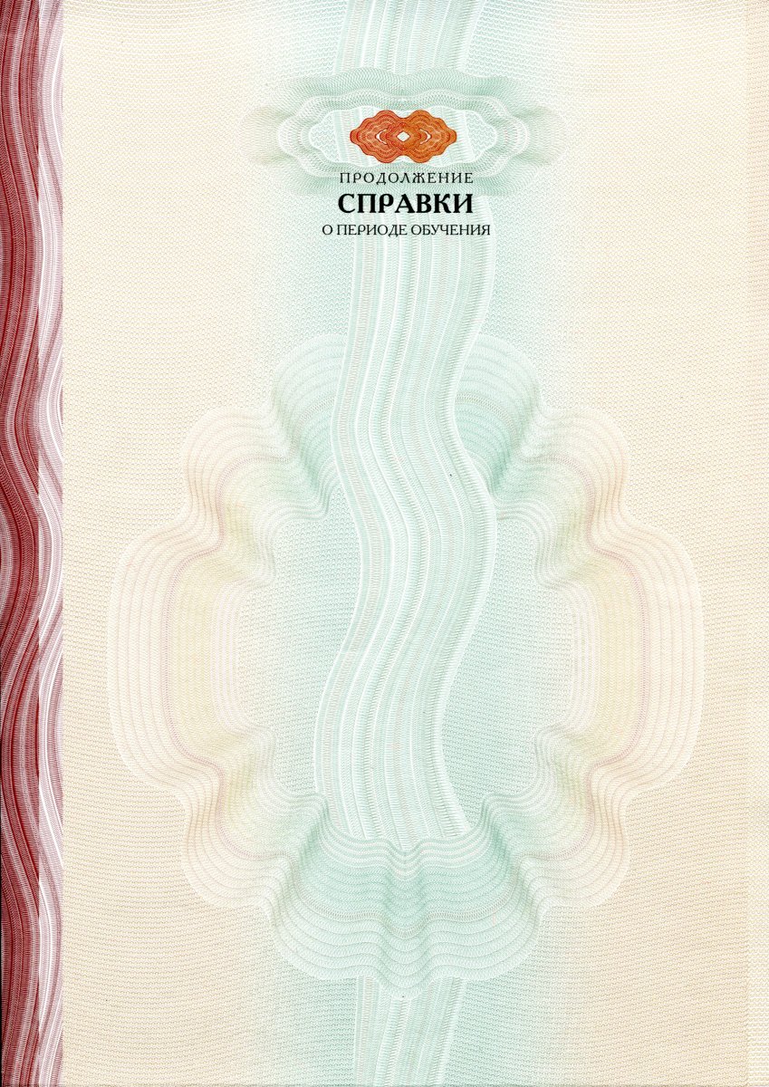 Академическая справка (ВПО, СПО) с 1998 по настоящее время