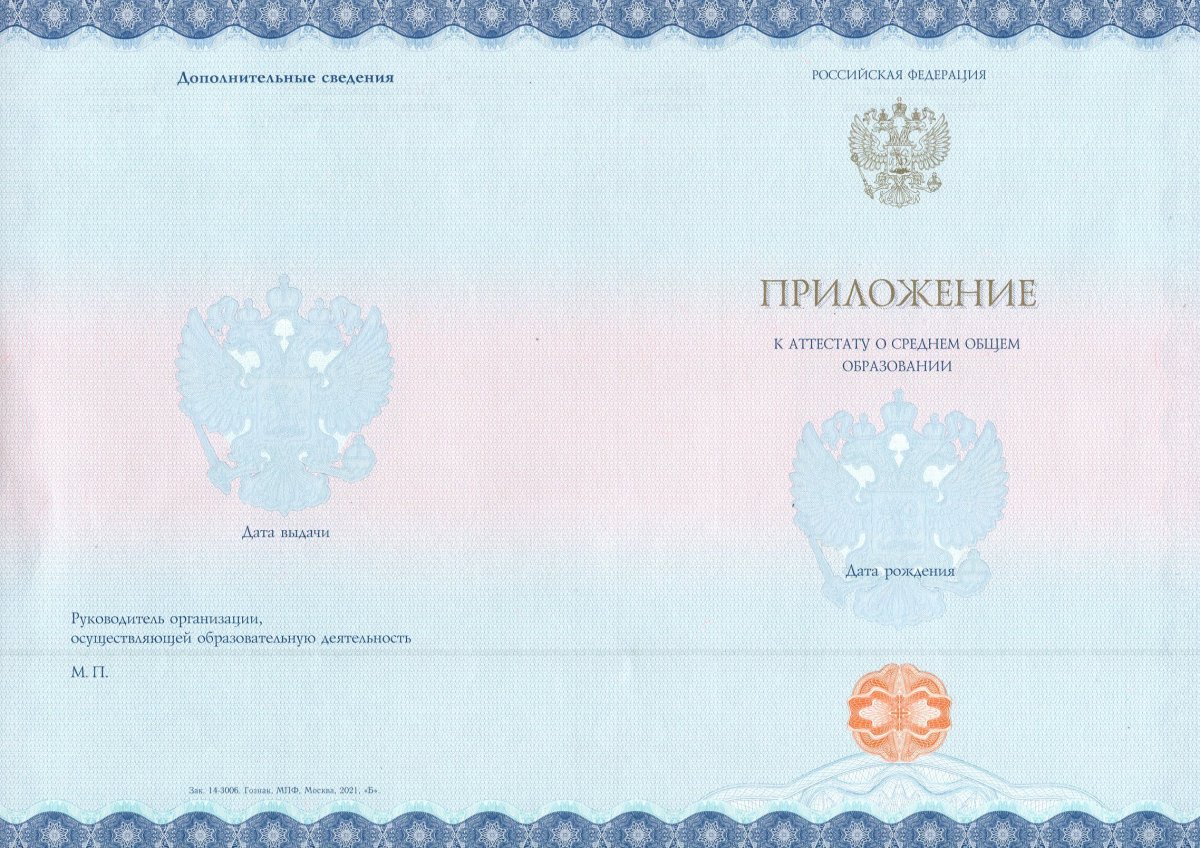 Аттестат нового образца за 11 класс с 2021 года QR код